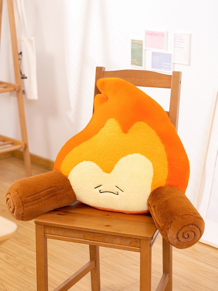 Small Flame Waist Rest Seat Cushions Home Armchair Back Creative Trending Plush Toy Gift - Image 6