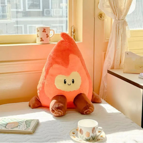 Small Flame Waist Rest Seat Cushions Home Armchair Back Creative Trending Plush Toy Gift - Image 10