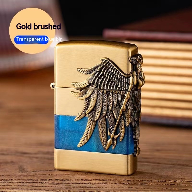 Transparent Warehouse Net Red Grinding Wheel Retro Gas Lighter - Image 9