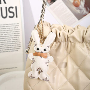 Trending Creative Leather Keychain Pendant Cartoon Doll Ornaments