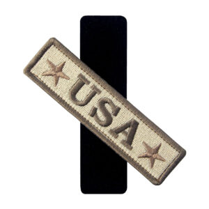 4 Pieces Embroidered USA Tactical Morale Fastener Hook&Loop Patch