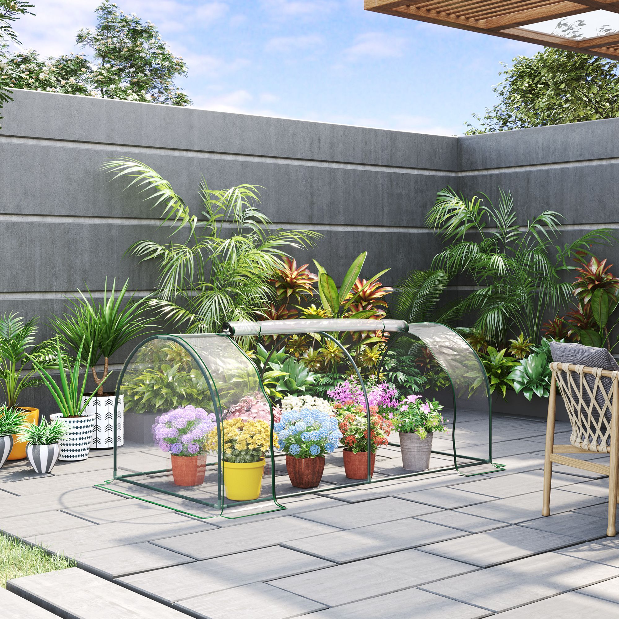 Portable Tunnel Greenhouse For Outdoor Garden Hot House - Image 7