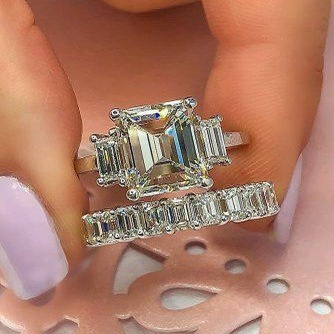 Fashionable Transparent Square Ring Sets Are Trending - Image 2