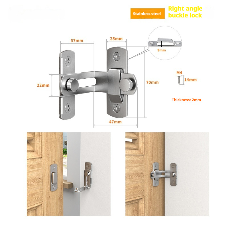 Warehouse Hook Stainless Steel Carbon Steel Sliding Door Lock - Image 8