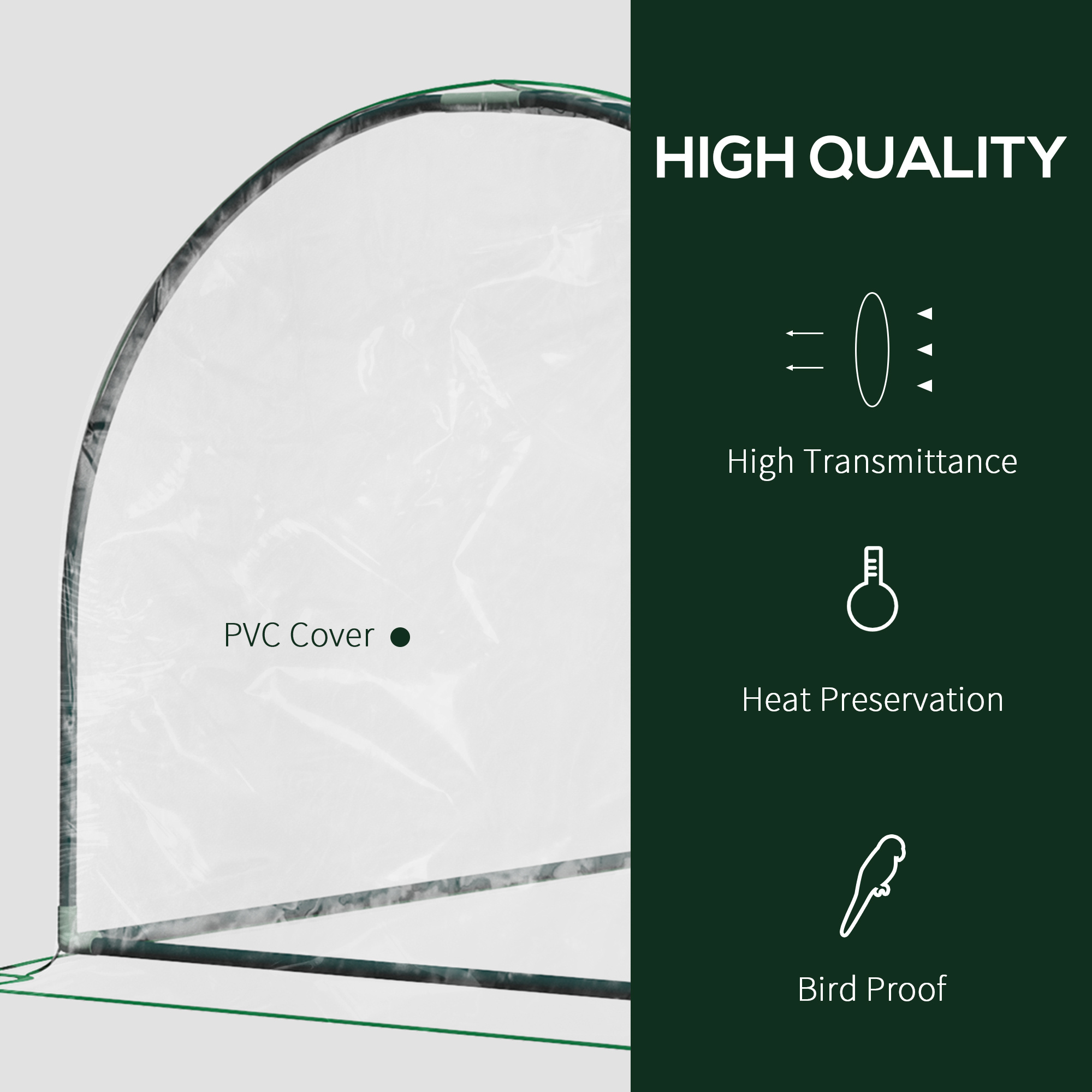 Portable Tunnel Greenhouse For Outdoor Garden Hot House - Image 3