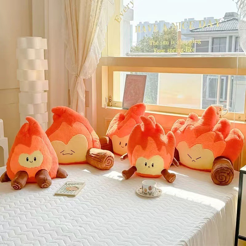 Small Flame Waist Rest Seat Cushions Home Armchair Back Creative Trending Plush Toy Gift - Image 8