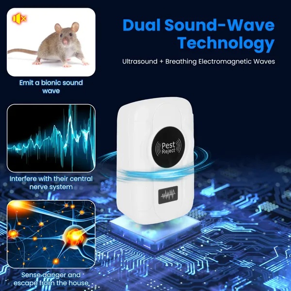 6-Pack Ultrasonic Insect Repellent - Dual Sound-Wave Tech - Image 4