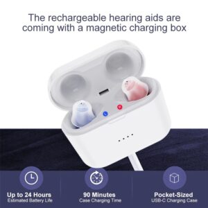 Red And Blue Magnetic Charging Warehouse Meatus Acusticus Digital Hearing Aid