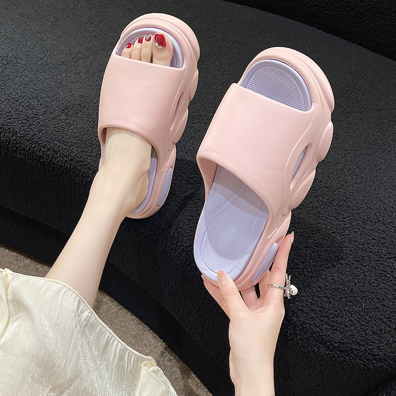 High Heel Couples Sandals Women's Leisure Sports Fashion Trending Comfortable Soft Back Thick Back Beach - Image 2