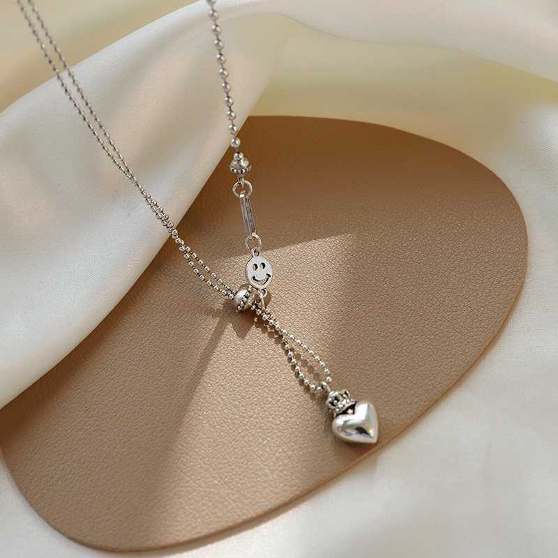 New Fashion Trending Cold Style Personalized Bow Sweet Geometry Necklace - Image 4