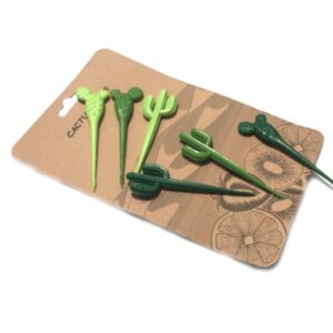 Cactus Fruit Fork Toothpick Children's Tableware Fruit Fork Trending Creative Cute Snack Fork