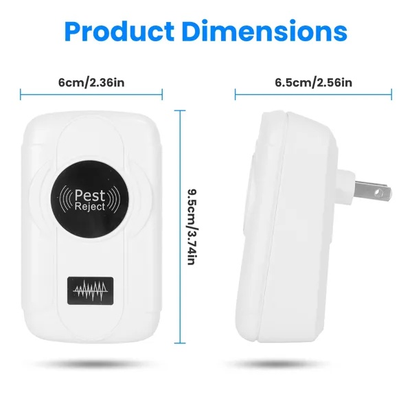 6-Pack Ultrasonic Insect Repellent - Dual Sound-Wave Tech - Image 6