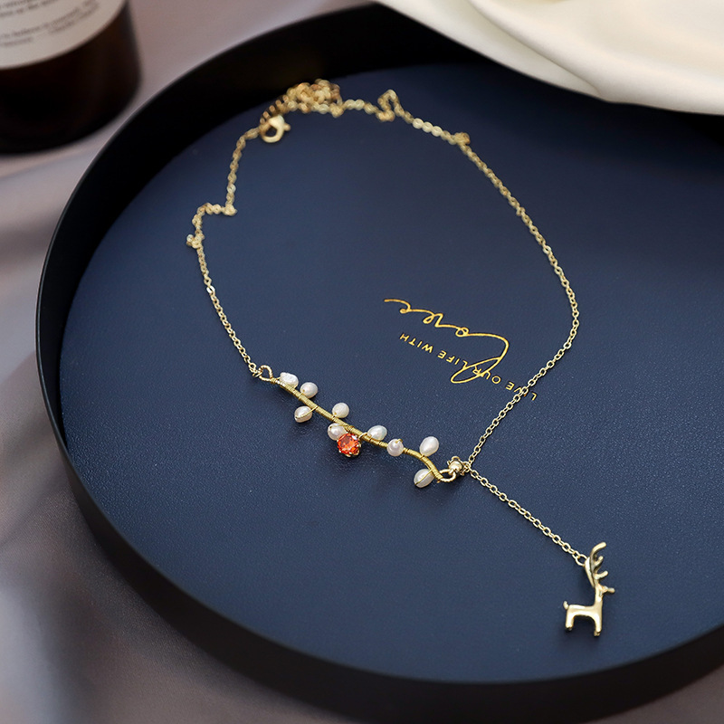 New Fashion Trending Cold Style Personalized Bow Sweet Geometry Necklace - Image 9