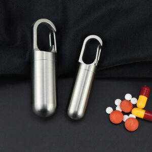 Stainless Steel Storage Seal Warehouse Waterproof Portable Medicine Bottle