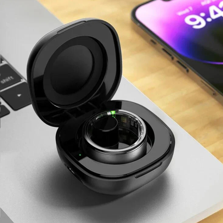 New Smart Ring Remote Control Pressure Ring Charging Warehouse - Image 3